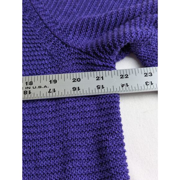 Chico's Womens Cardigan sz 2 cond GUC Meas Open Bust 43"Sleeve 18"C Back 27" - Picture 4 of 7